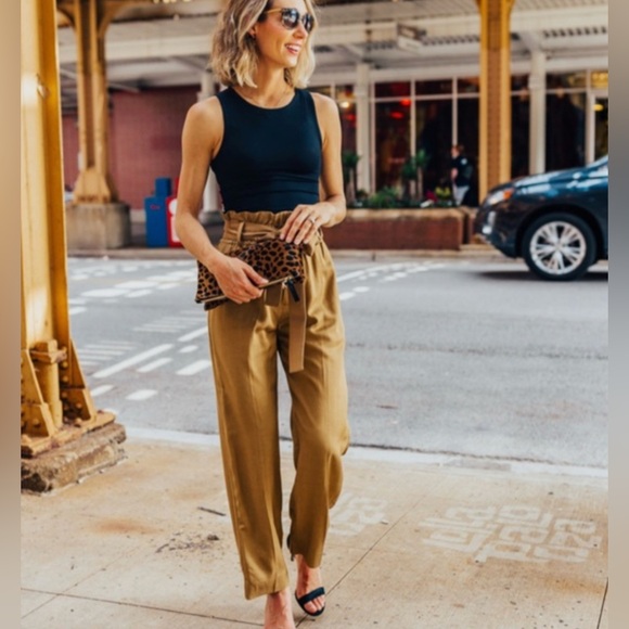 Ankle Length Linen Pants - Picture 2 of 7